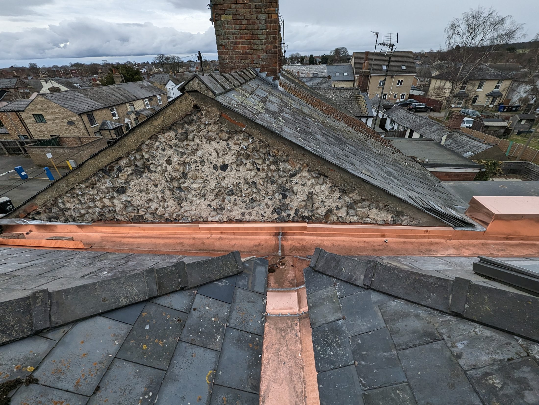 Heritage copper gutter project